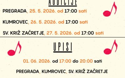Audicija i upis u Glazbenu školu